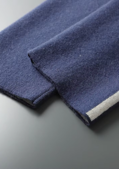 Premium Cashmere Navy Blue Milano Leisure Set | Apuro