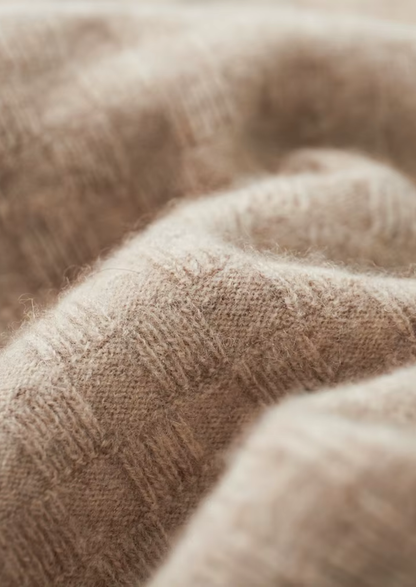 Premium Cashmere Textured Crewneck | Apuro