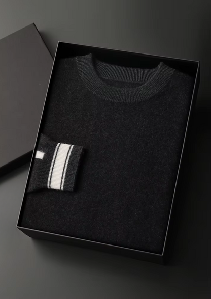Premium Cashmere Black Vienna Leisure Set | Apuro
