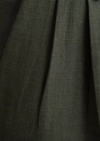 Cagliari Pleated Coastal Trousers - Olive | Apuro