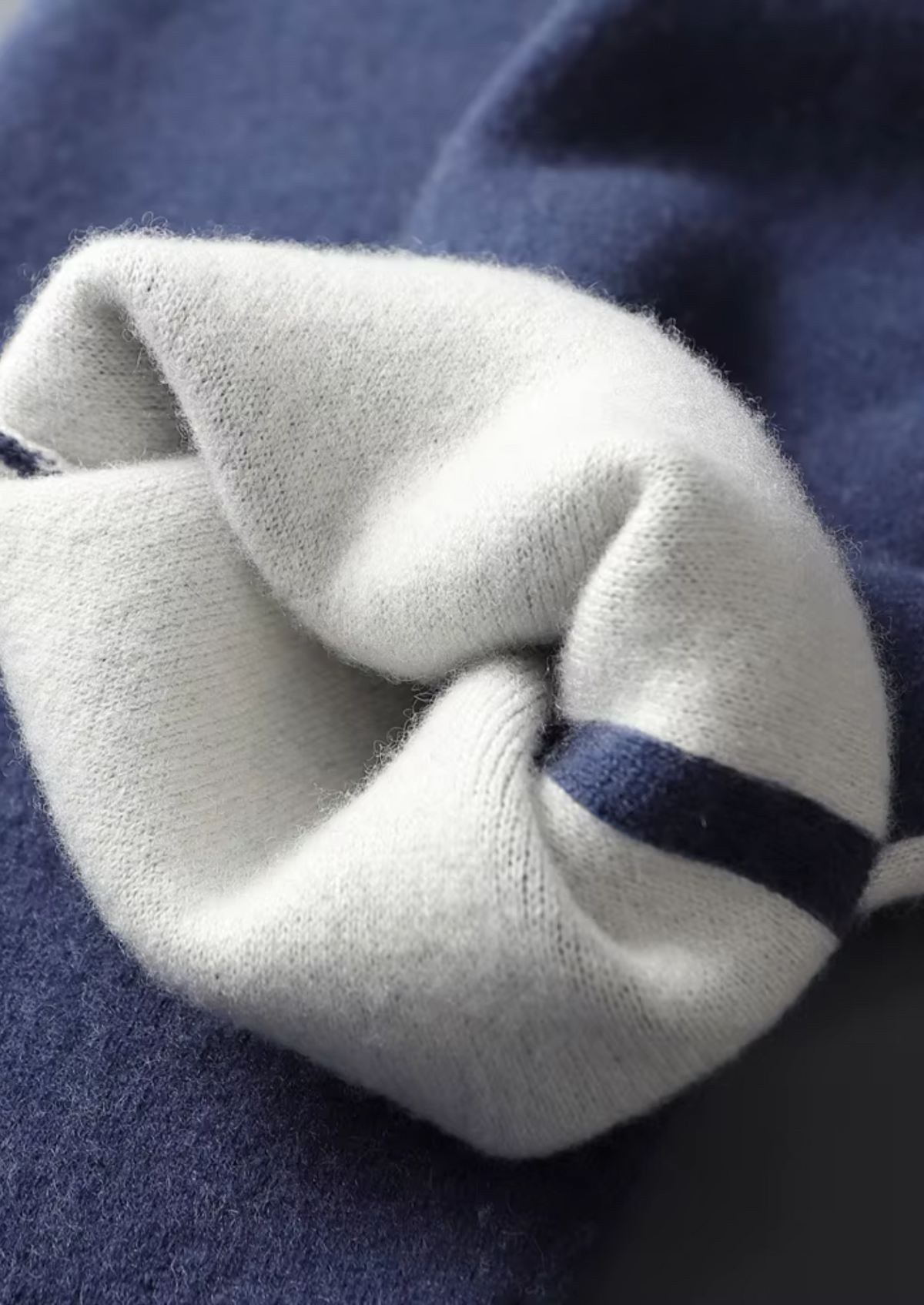 Premium Cashmere Navy Blue Milano Leisure Set | Apuro