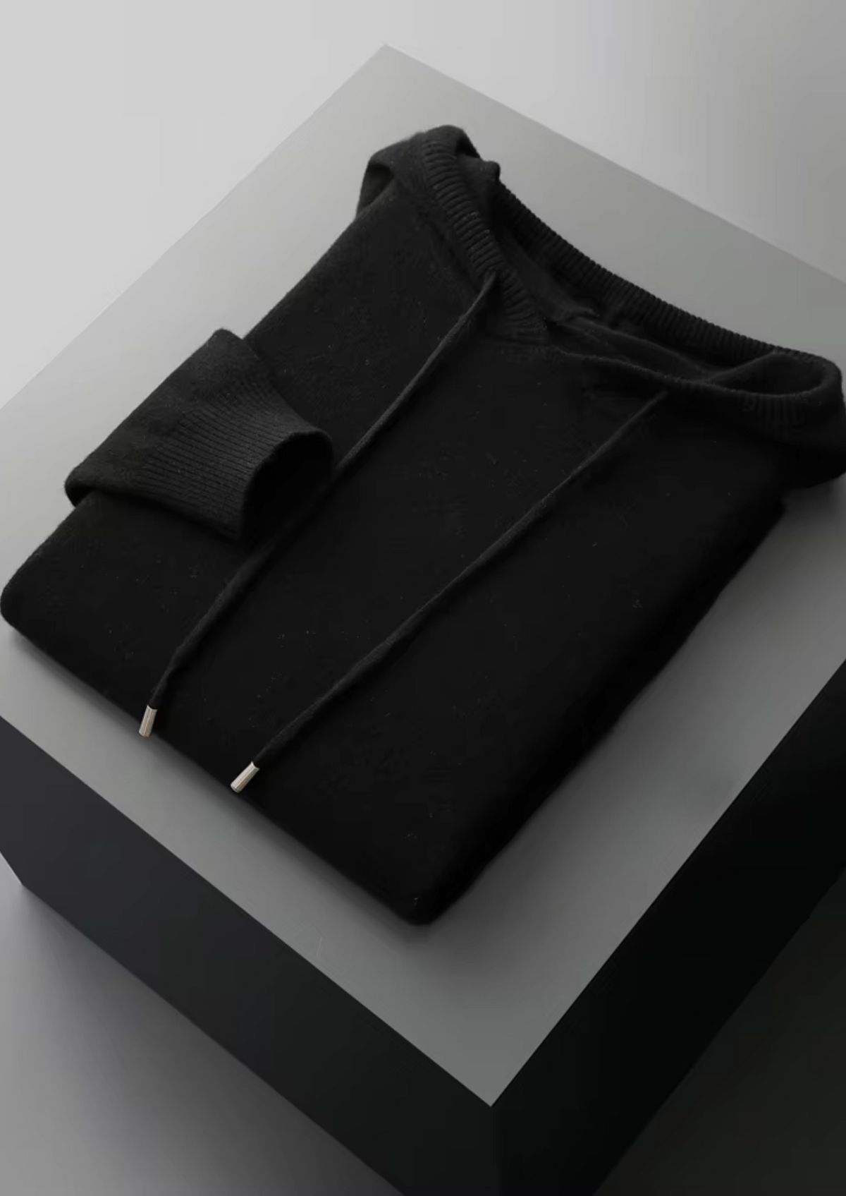 Pure Extra-Fine Merino Wool Black Savro Set | Apuro