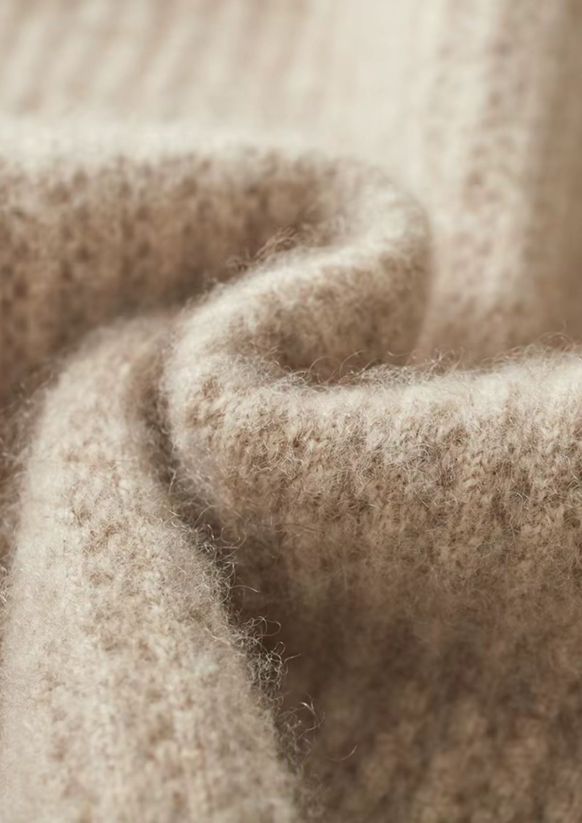 Pure Extra-Fine Merino Wool Ribbed Zipper Hoodie | Apuro