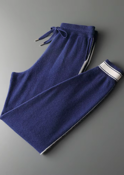 Premium Cashmere Navy Blue Vienna Leisure Set | Apuro