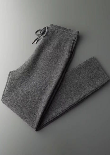 Pure Extra-Fine Merino Wool Dark Gray Savro Set | Apuro