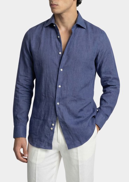 Portofino Coastal Shirt - Blue | Apuro