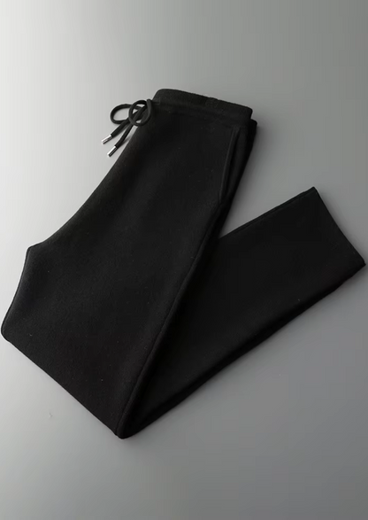 Pure Extra-Fine Merino Wool Black Savro Set | Apuro