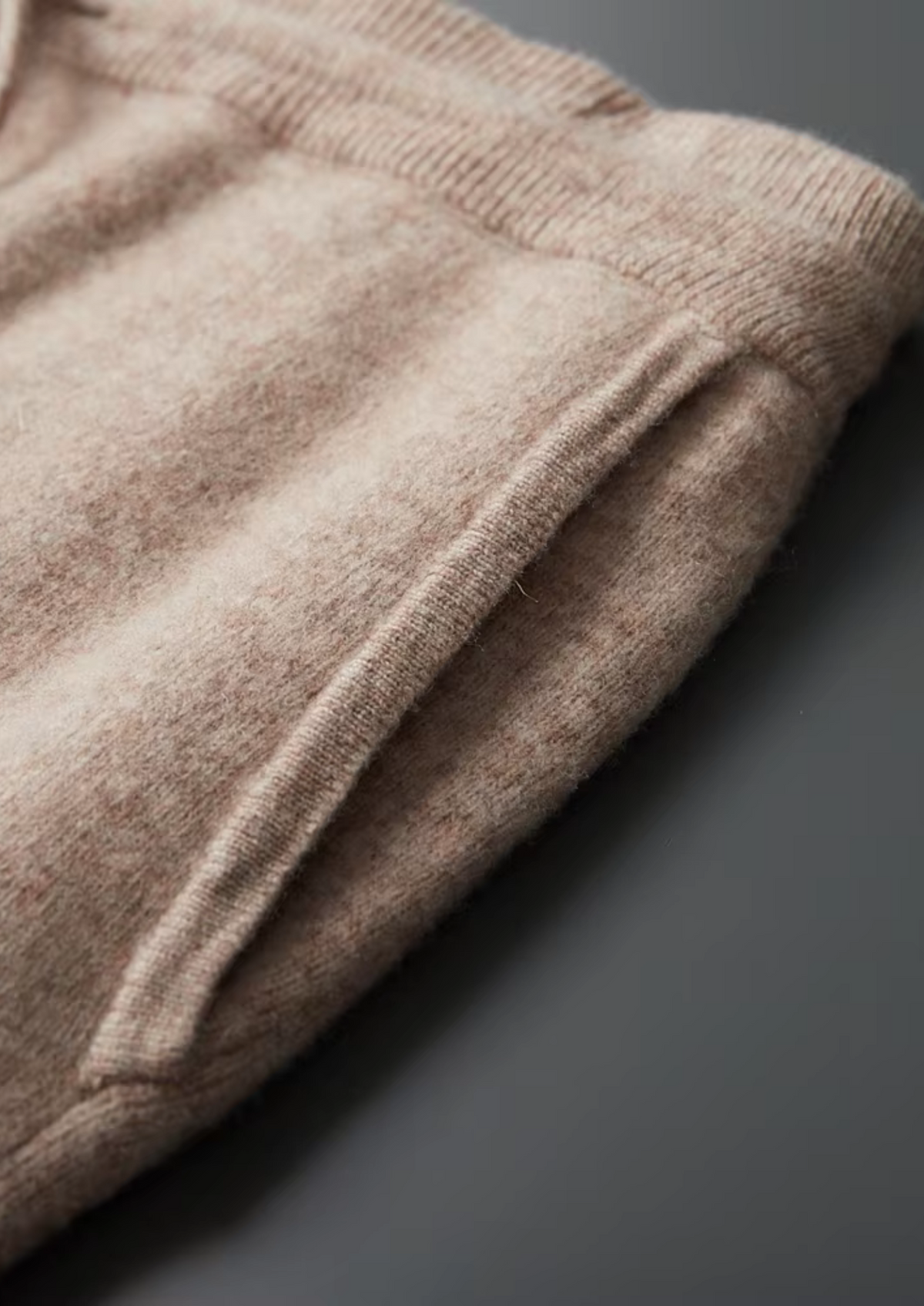 Pure Extra-Fine Merino Wool Beige Savro Set | Apuro