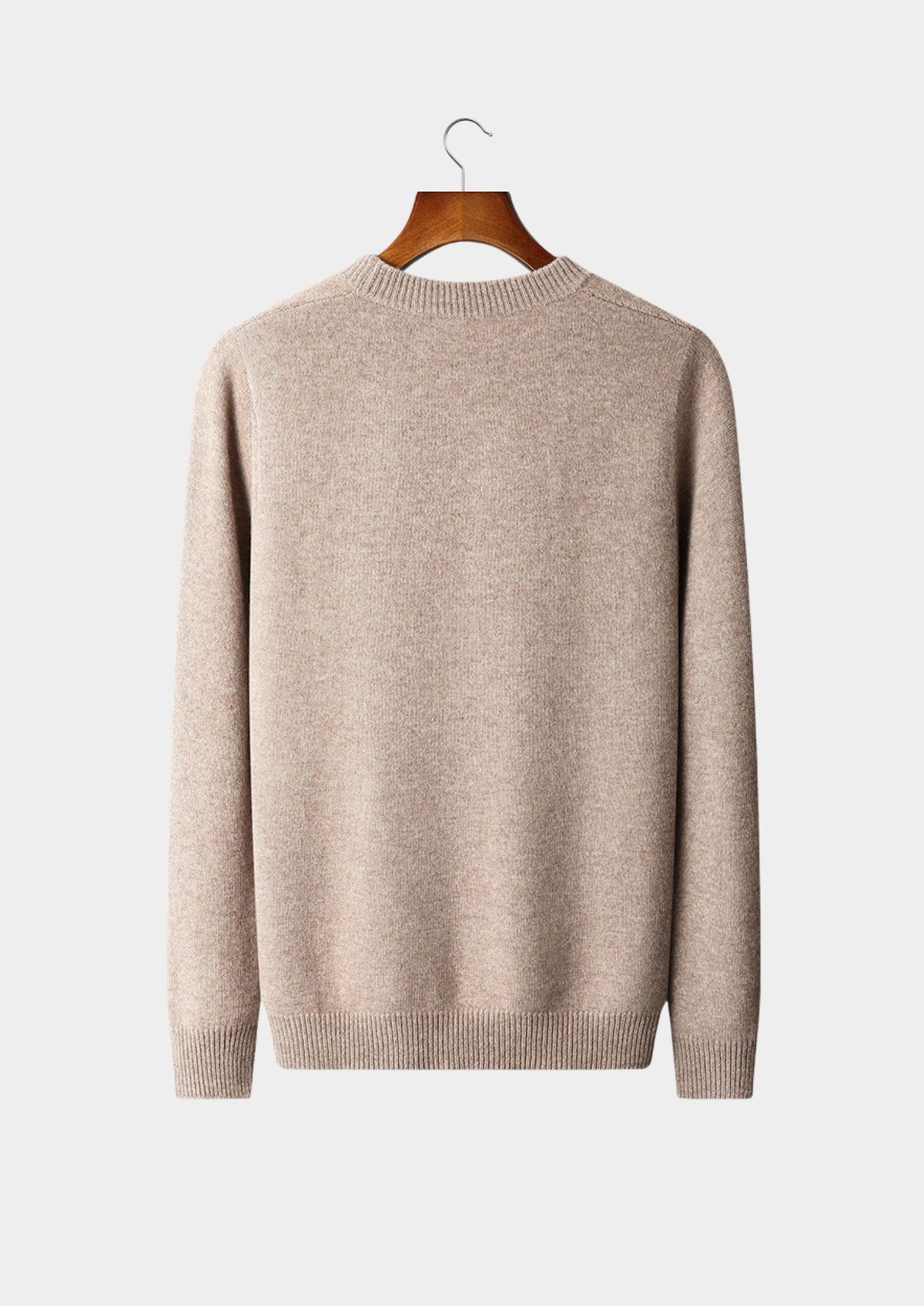 Pure Extra-Fine Merino Wool Cable Crewneck | Apuro