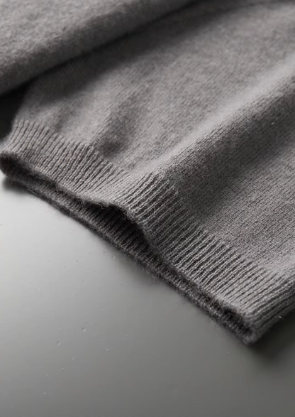 Premium Cashmere Classic Crewneck T-Shirt - Ashen Truffle | Apuro