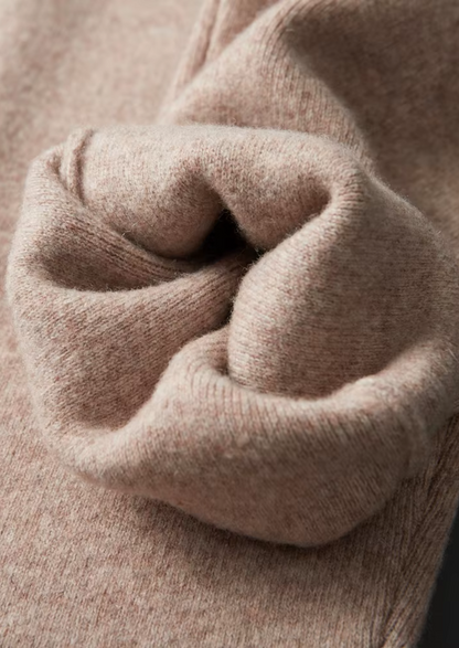 Pure Extra-Fine Merino Wool Beige Savro Set | Apuro