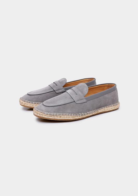 Penny Seaside Espadrilles - Light Gray | Apuro