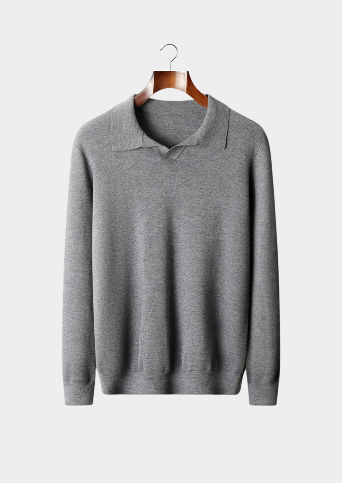 Premium Cashmere Buttonless Sweater Polo | Apuro