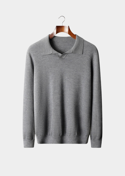 Premium Cashmere Buttonless Sweater Polo | Apuro