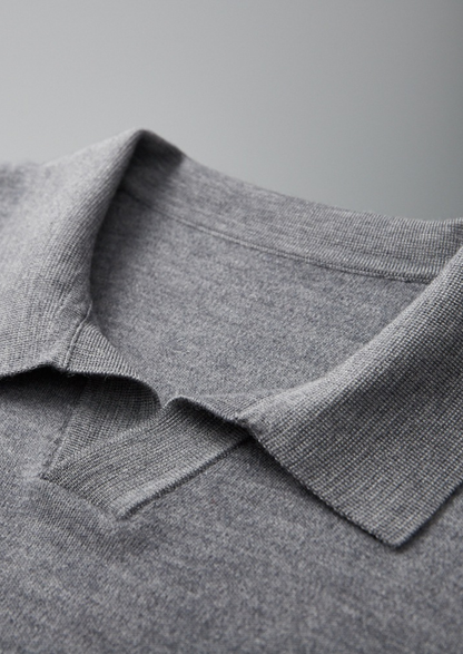 Premium Cashmere Buttonless Sweater Polo | Apuro