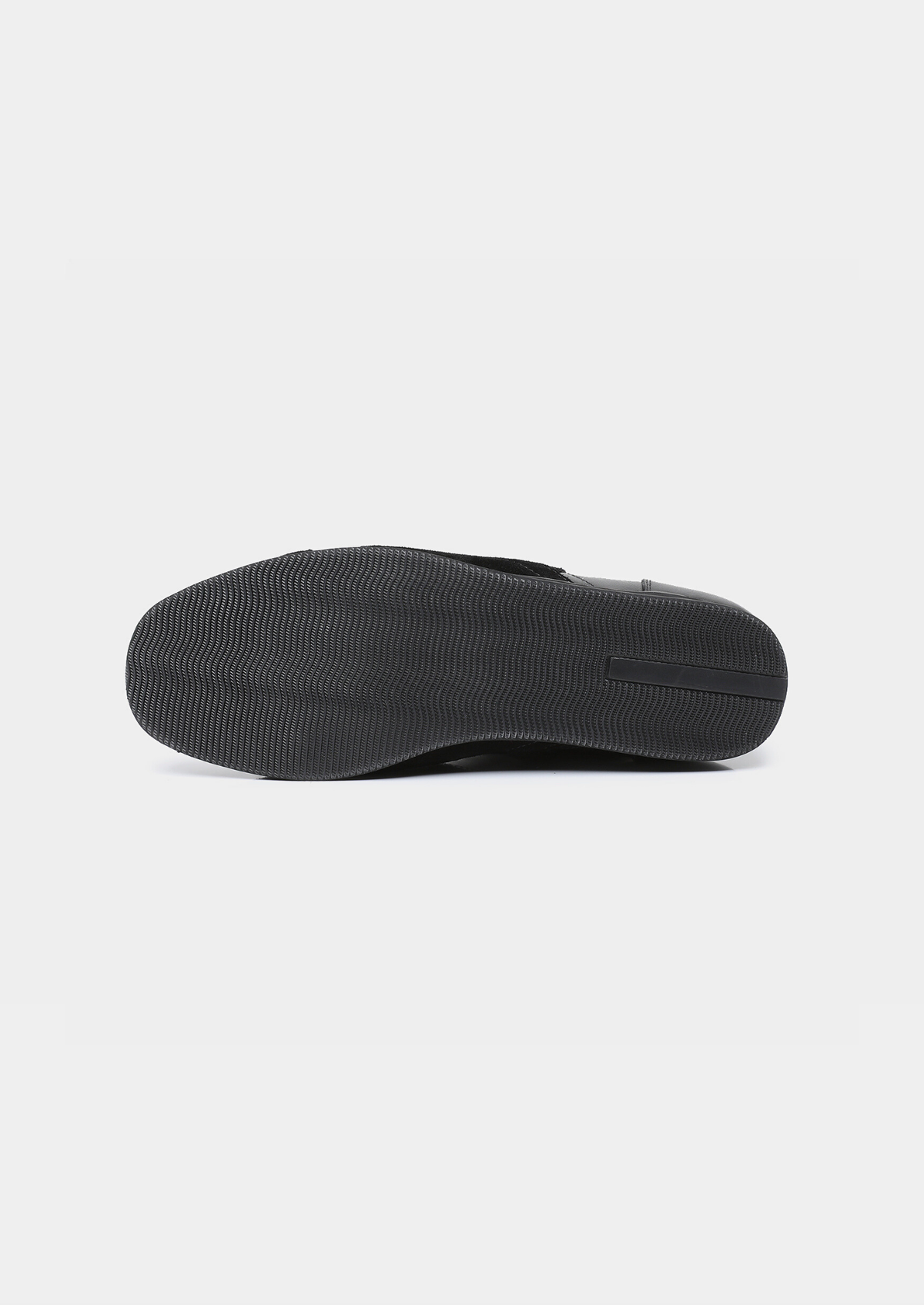 Black Retro Hybrid Suede Leather Runner | Apuro