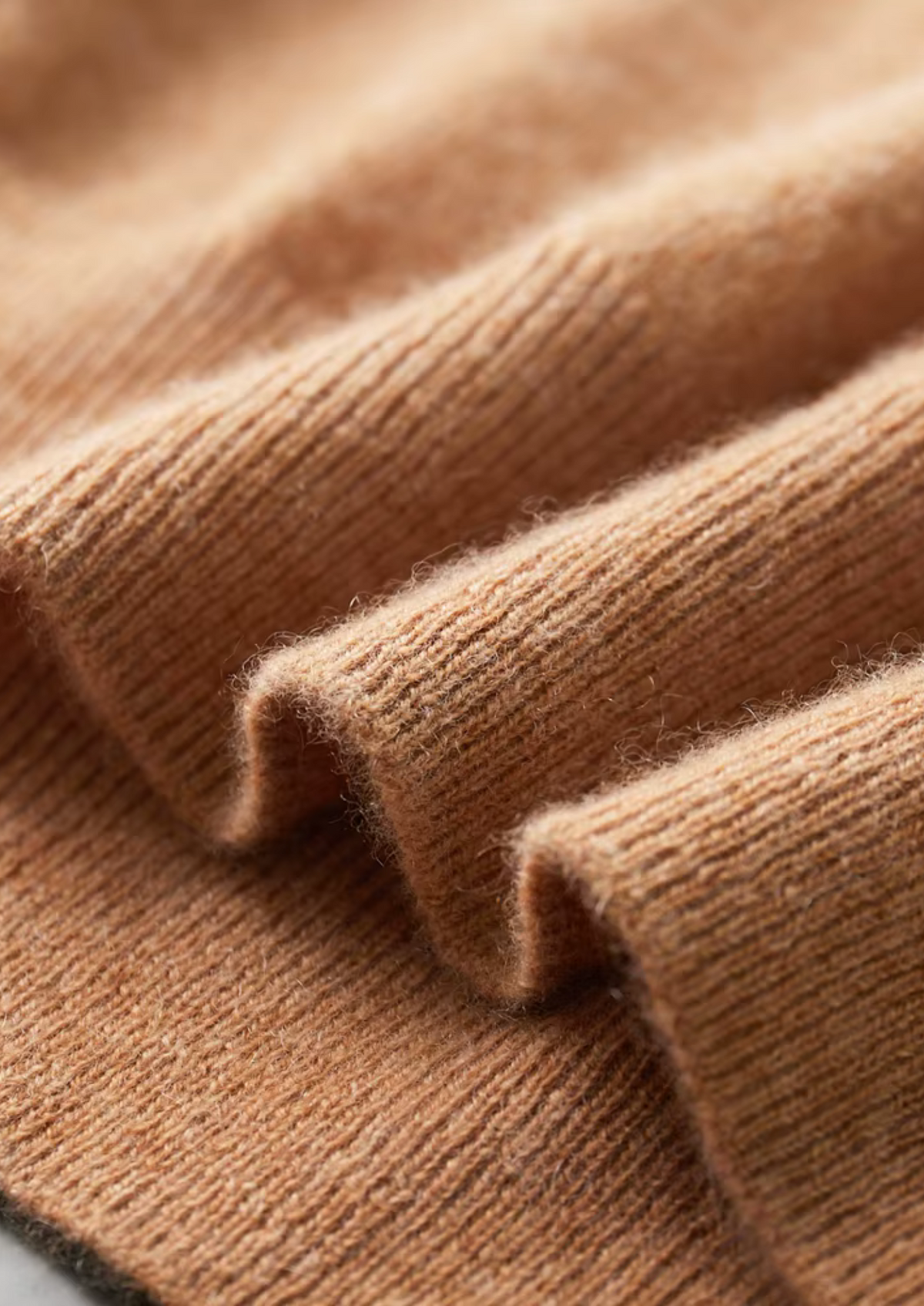Premium Cashmere Classic Crewneck T-Shirt - Honey Mustard | Apuro