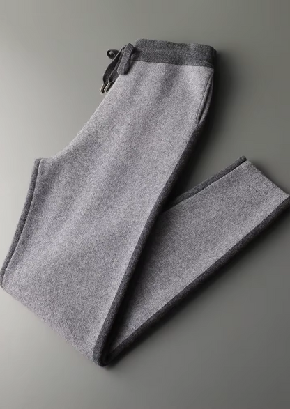 Premium Cashmere Dark Gray Torino Leisure Set | Apuro