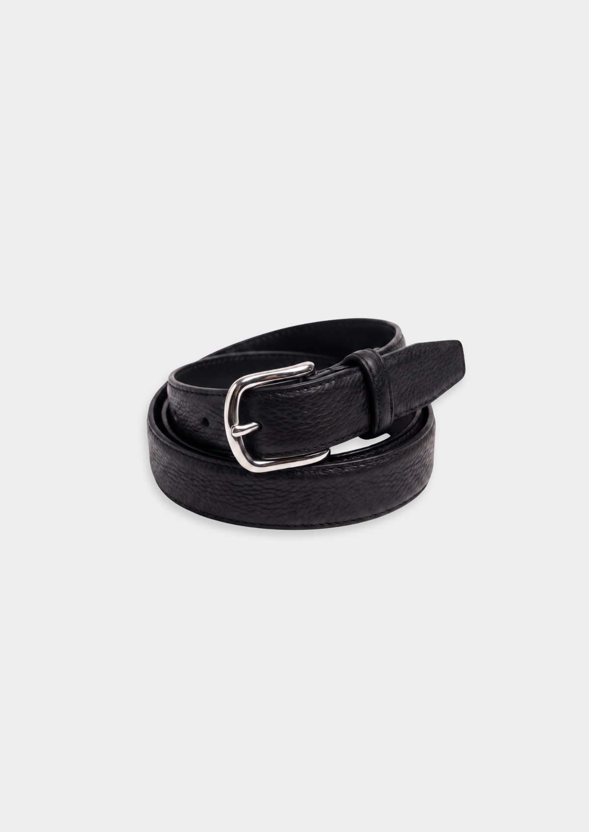 Black Essential Leather Belt | Apuro