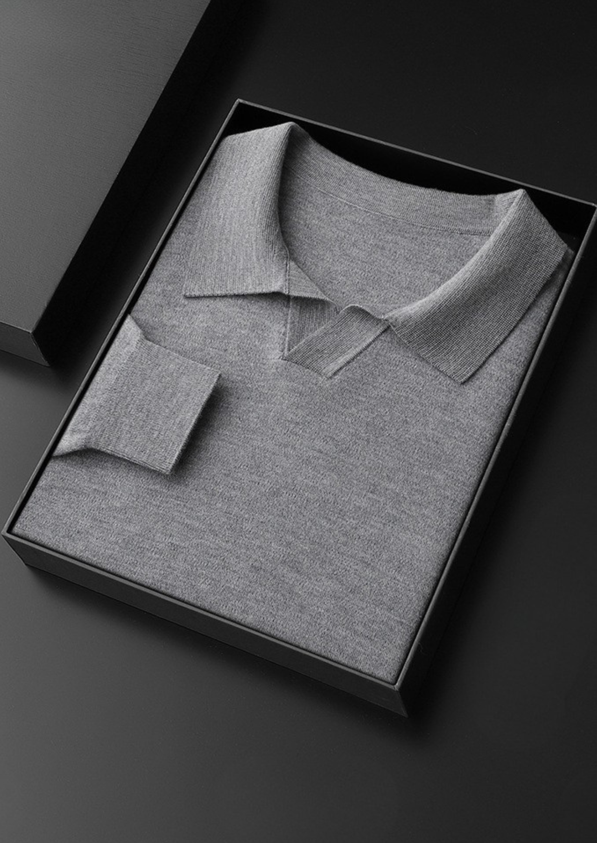Premium Cashmere Buttonless Sweater Polo | Apuro
