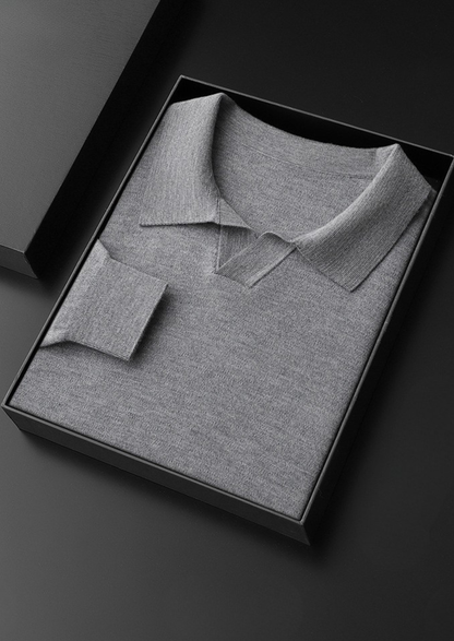 Premium Cashmere Buttonless Sweater Polo | Apuro