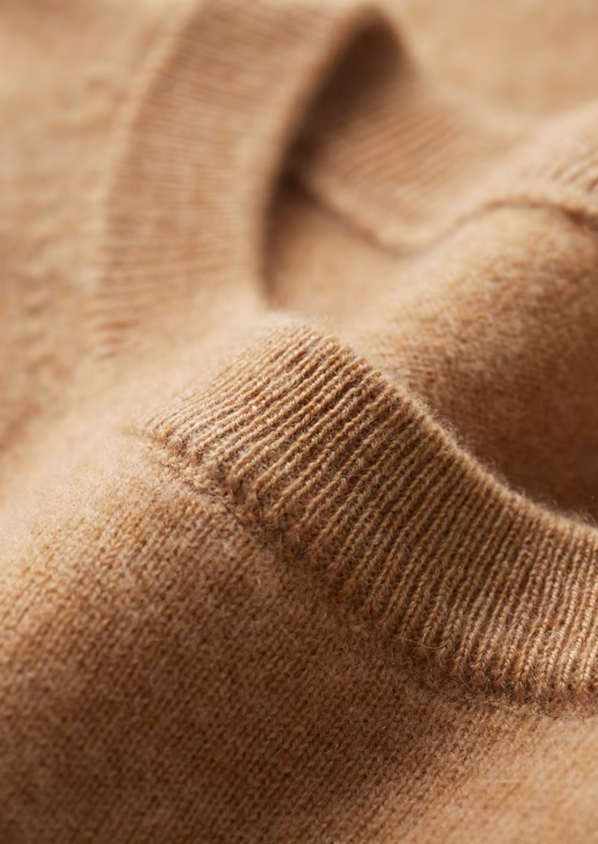 Premium Cashmere Classic Crewneck T-Shirt - Honey Mustard | Apuro