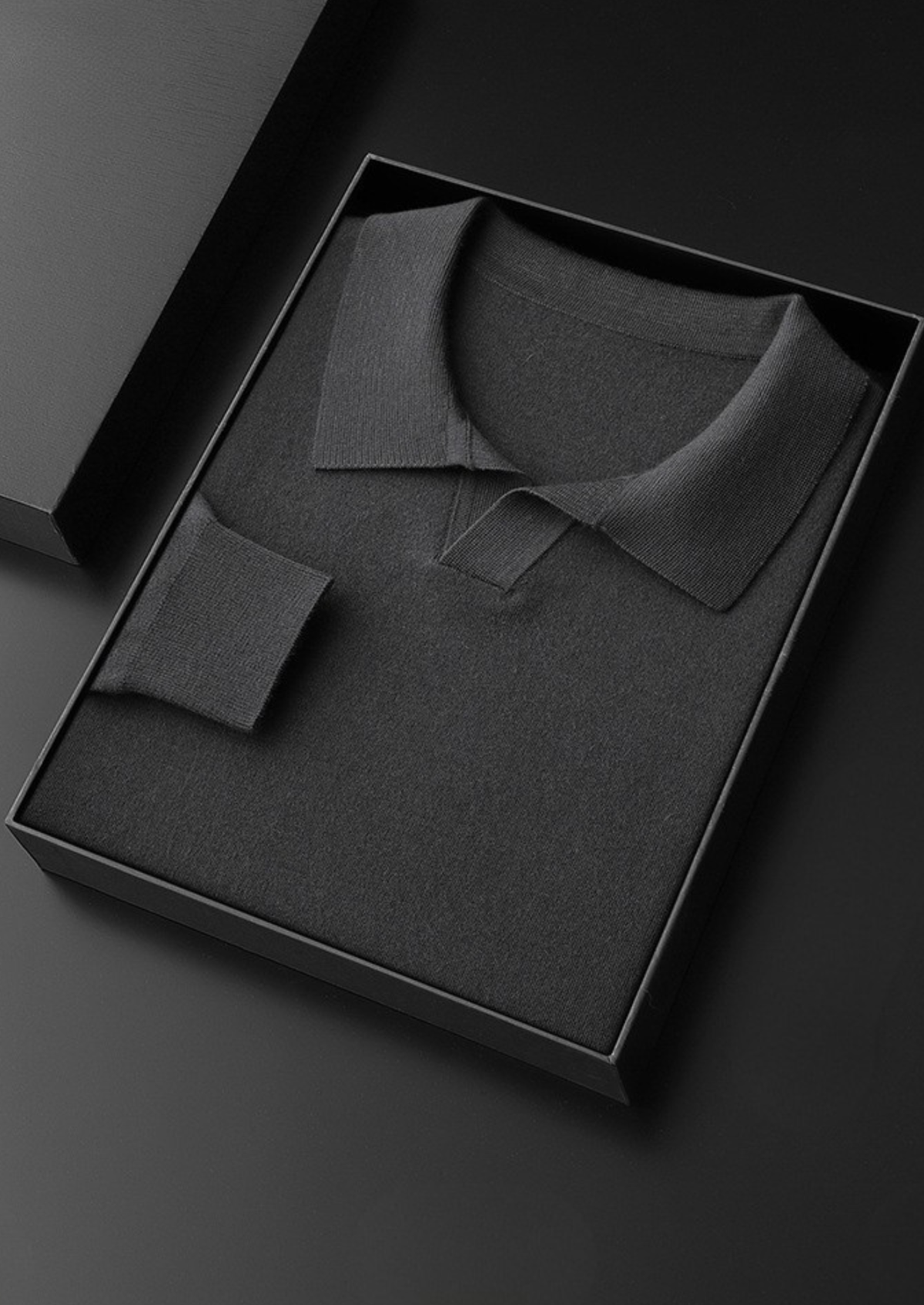 Premium Cashmere Buttonless Sweater Polo | Apuro
