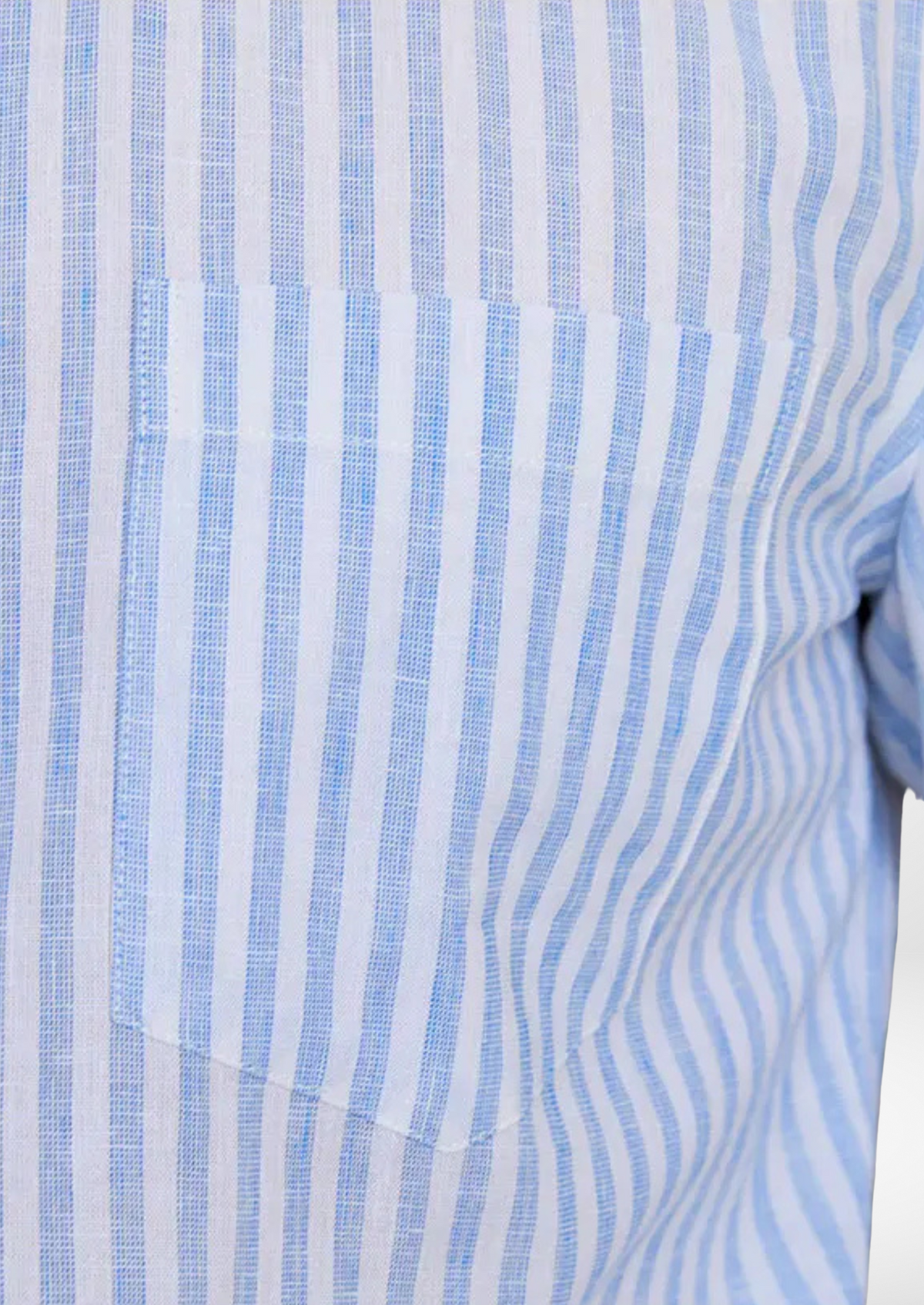 Portofino Striped Coastal Shirt - Light Blue | Apuro