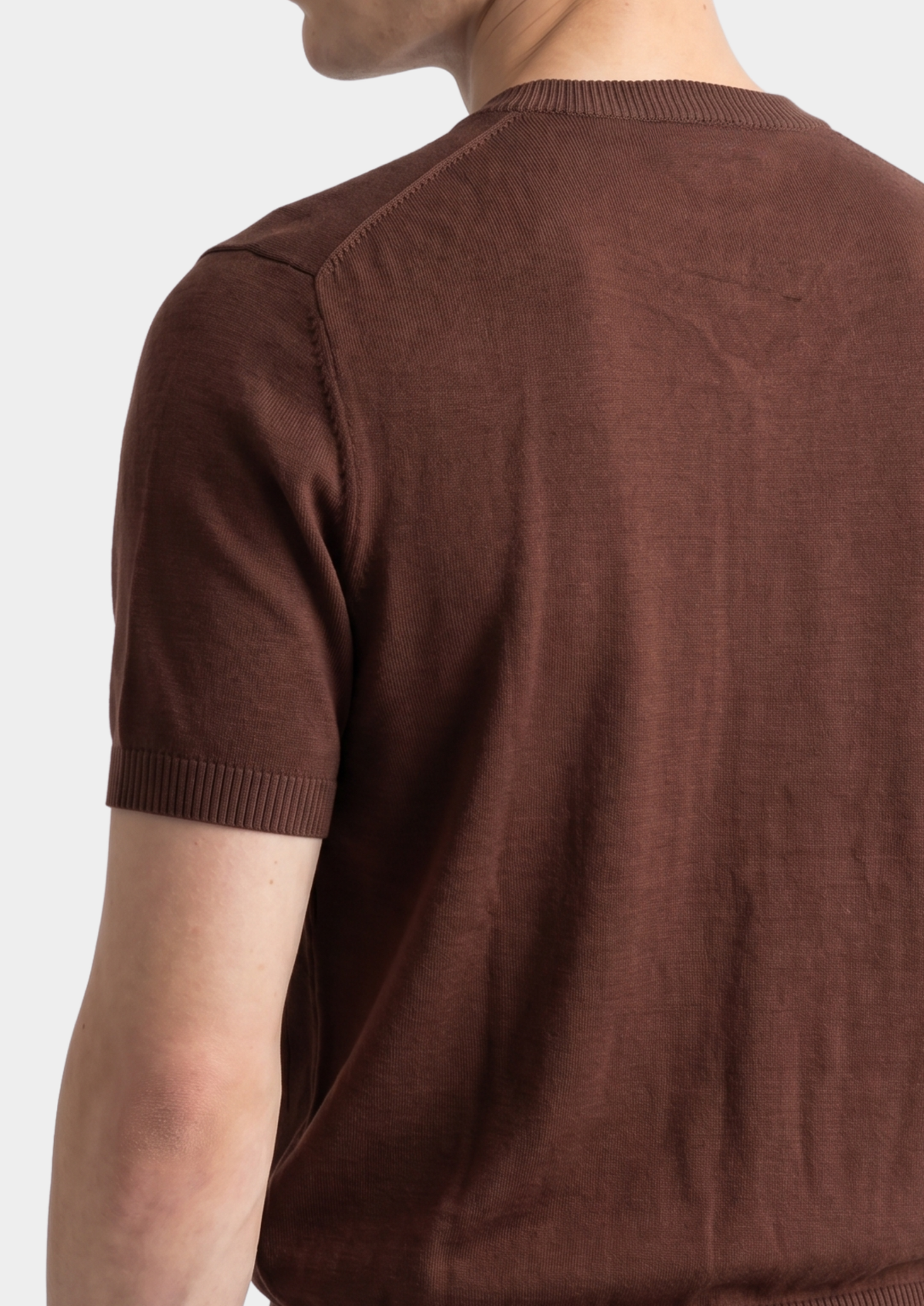 Essential Coffee Knitted Crewneck T-Shirt | Apuro