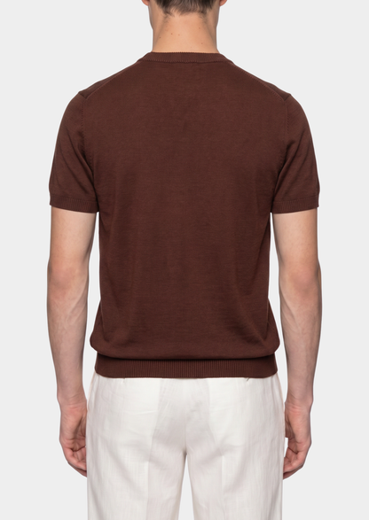 Essential Coffee Knitted Crewneck T-Shirt | Apuro