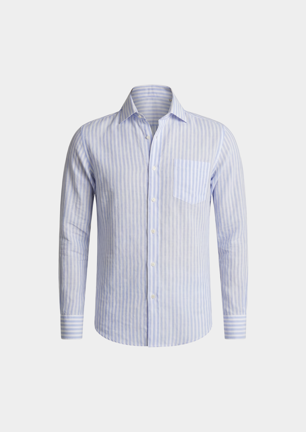 Portofino Striped Coastal Shirt - Light Blue | Apuro