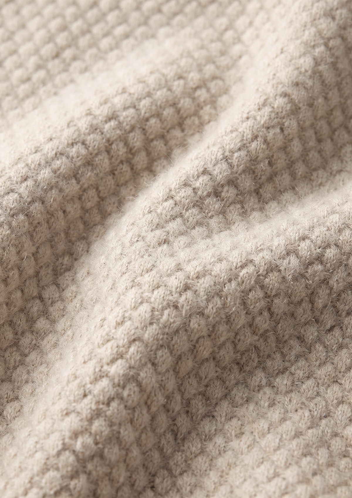 Premium Cashmere Ivory Two-Tone Polo | Apuro