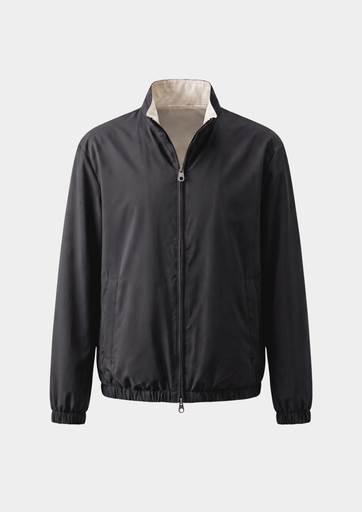 Black Technical Windbreaker Jacket | Apuro