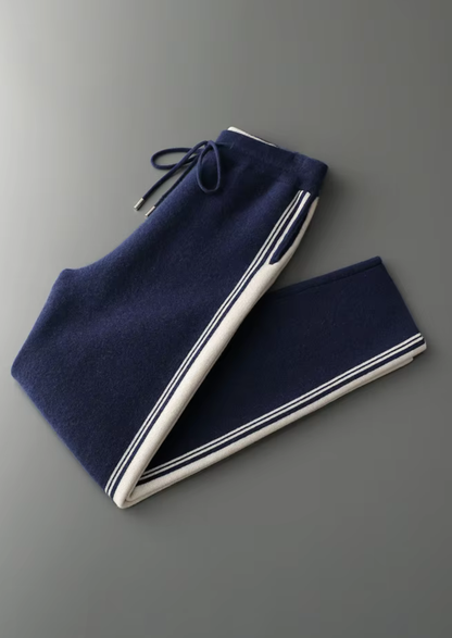 Pure Extra-Fine Merino Wool Navy Blue Damien Set | Apuro