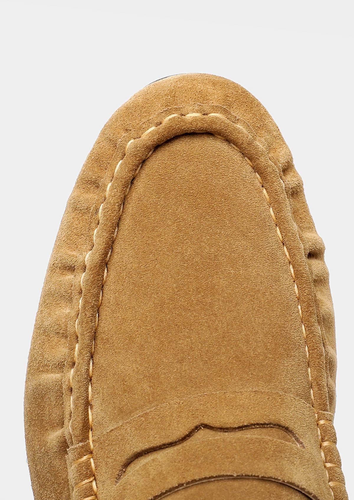 Caramel Classic Penny Suede Loafers | Apuro