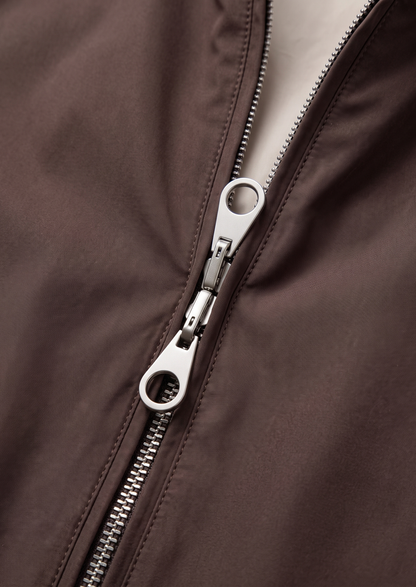 Coffee Technical Windbreaker Jacket | Apuro