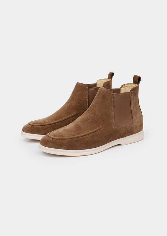 Light Brown Suede Chelsea Boot | Apuro