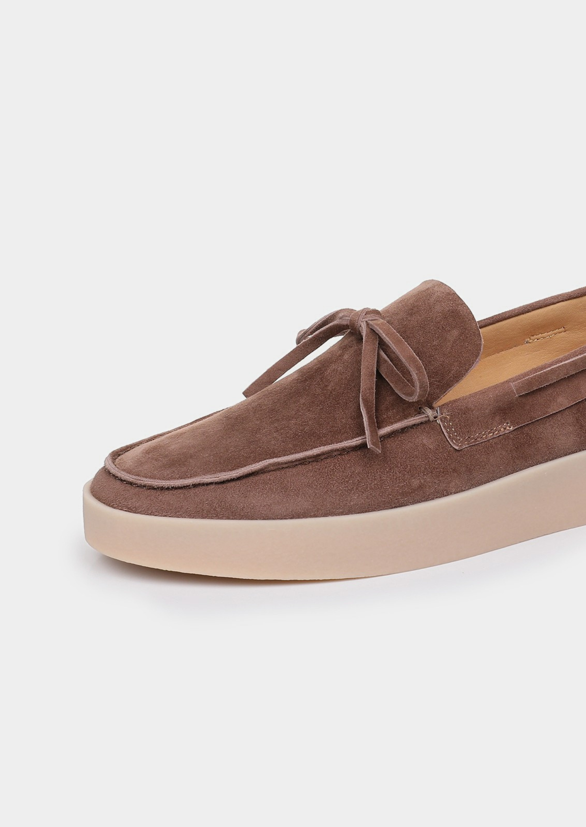 Chestnut Taupe Boat Loafers | Apuro