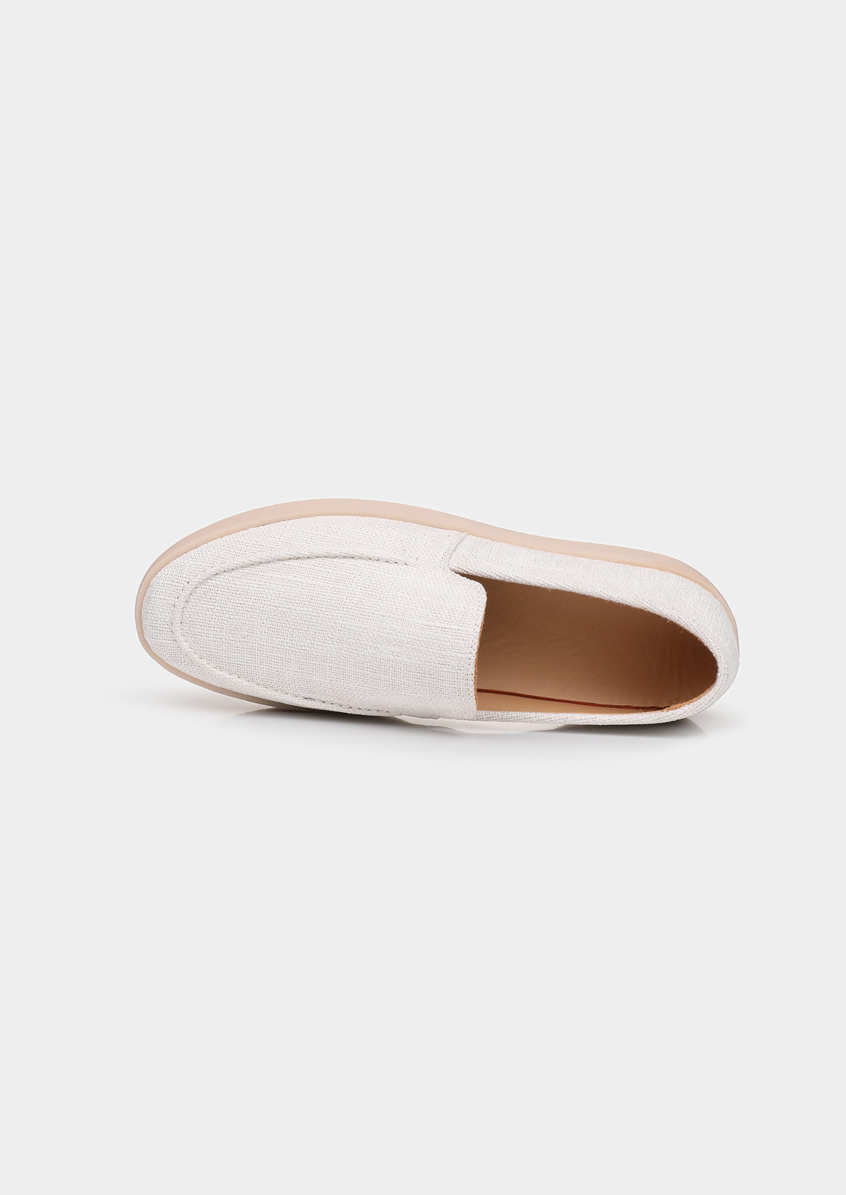 White Linen City Loafers | Apuro
