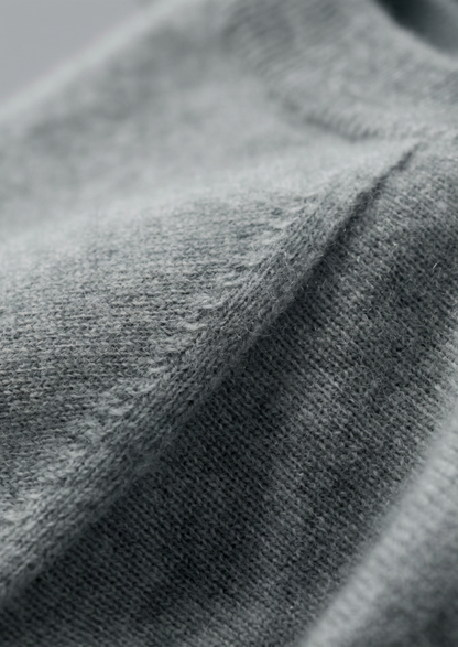 Premium Cashmere Classic Crewneck T-Shirt - Shadow Flint | Apuro