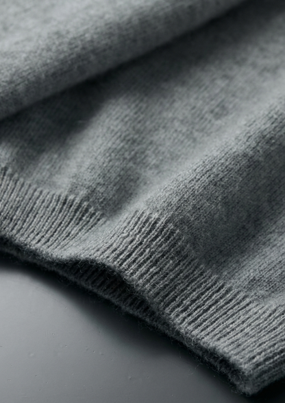Premium Cashmere Classic Crewneck T-Shirt - Shadow Flint | Apuro