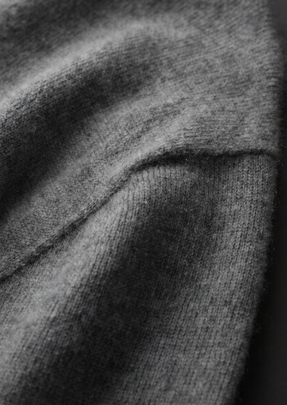 Premium Cashmere Classic Crewneck T-Shirt - Dark Gray | Apuro