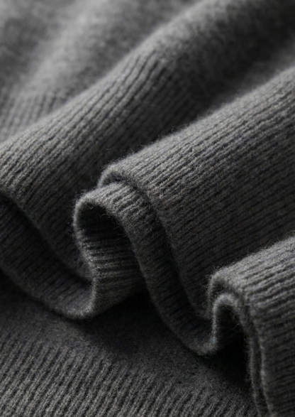 Premium Cashmere Classic Crewneck T-Shirt - Dark Gray | Apuro