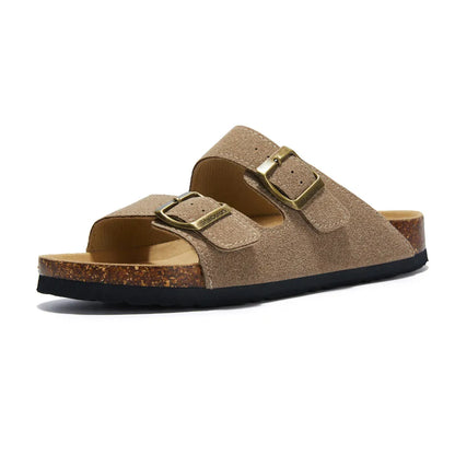 Maibulun Suede Arizona Sandals - Sand | Apuro