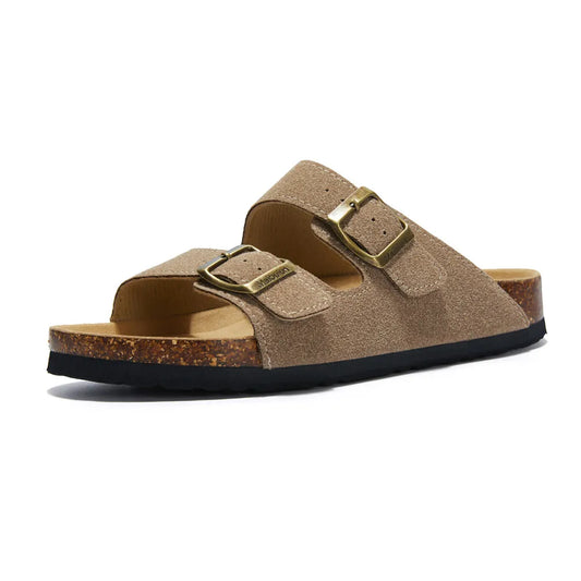 Maibulun Suede Arizona Sandals - Sand | Apuro