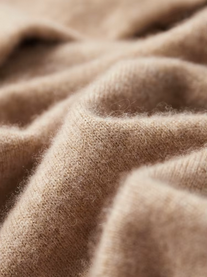 Pure Extra-Fine Merino Wool Beige Leisure Hoodie | Apuro