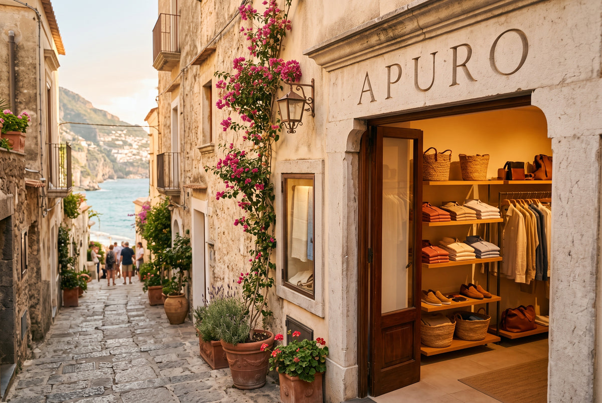 Veliane storefront on the Amalfi Coast