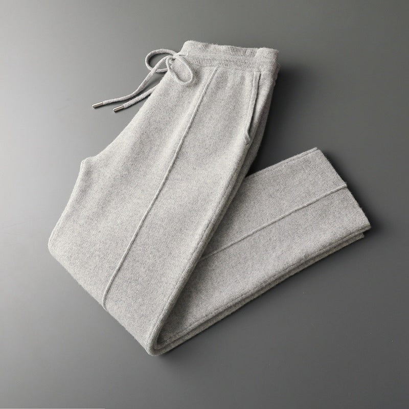 Pure Extra-Fine Merino Wool Leisure Trousers | Apuro