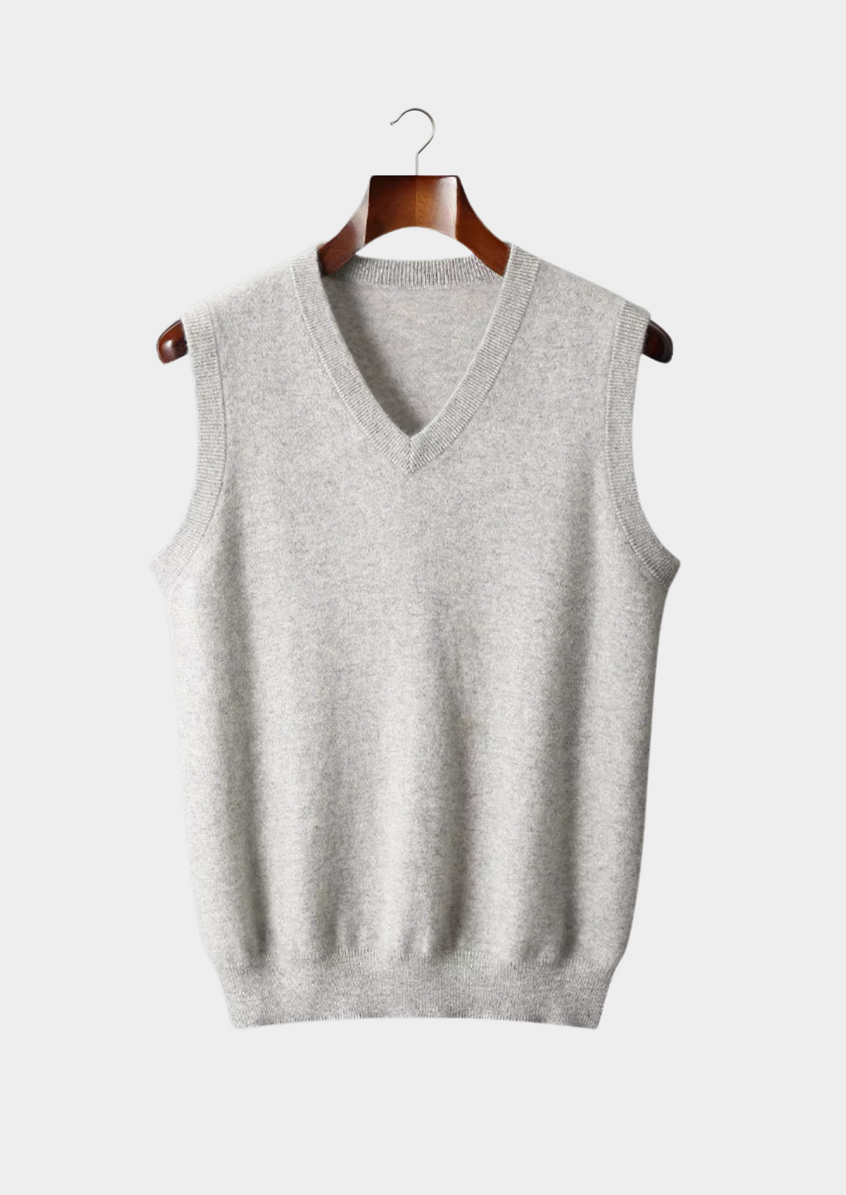 Pure Extra-Fine Merino Wool V-Neck Vest | Apuro