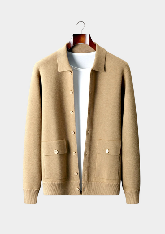 Pure Extra-Fine Merino Wool Button Overshirt | Apuro